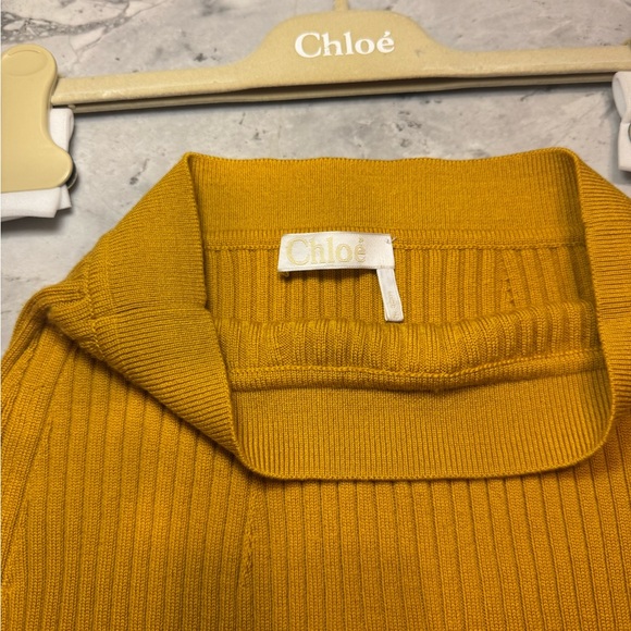 Chloe cashmere  Ribbed Knit Skirt - Picture 2 of 5